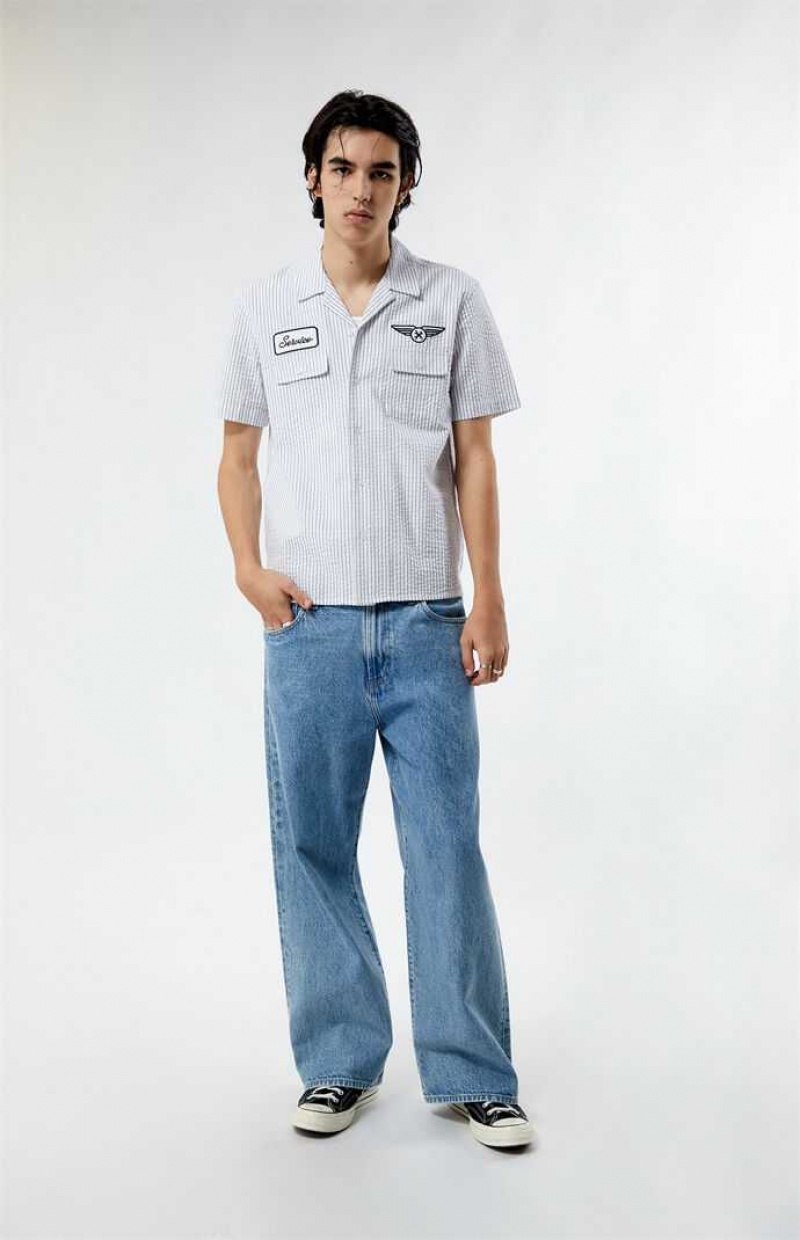 Chemises PacSun Mechanic Camp Homme Blanche | 839456BWI