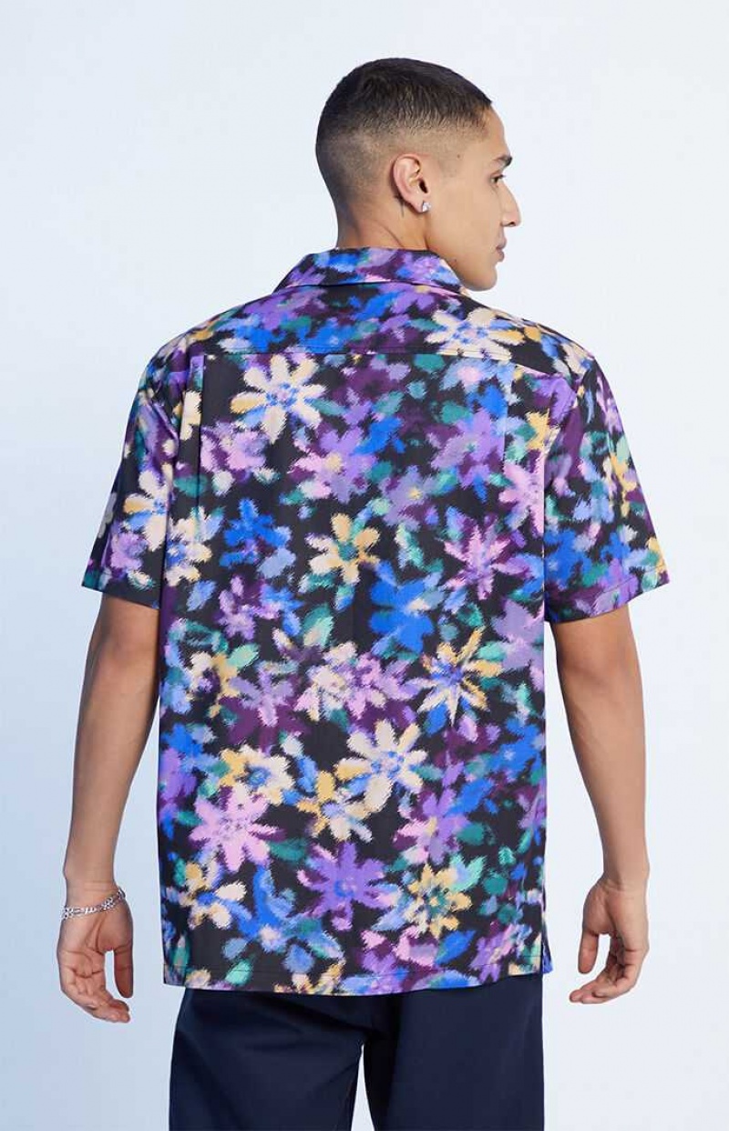 Chemises PacSun Obscure Oversized Camp Homme Multicolore | 675139XYP