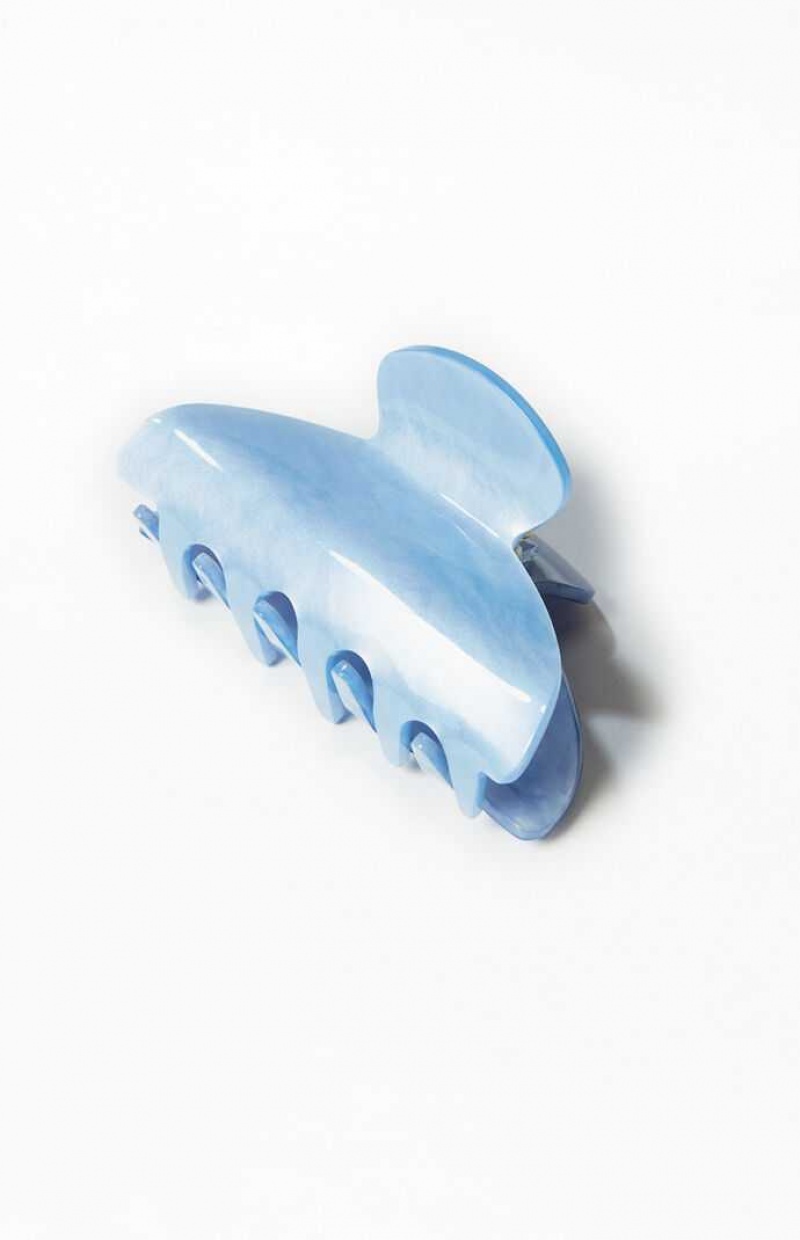 Clips PacSun Basic Claw Clip Femme Bleu Clair | 371864REG