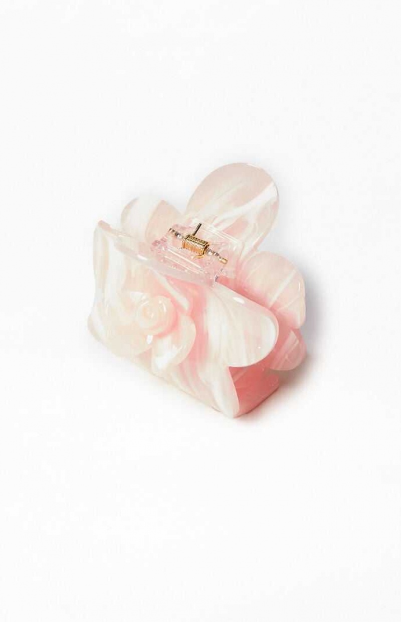 Clips PacSun Flower Hair Clip Femme Rose | 152709SLT