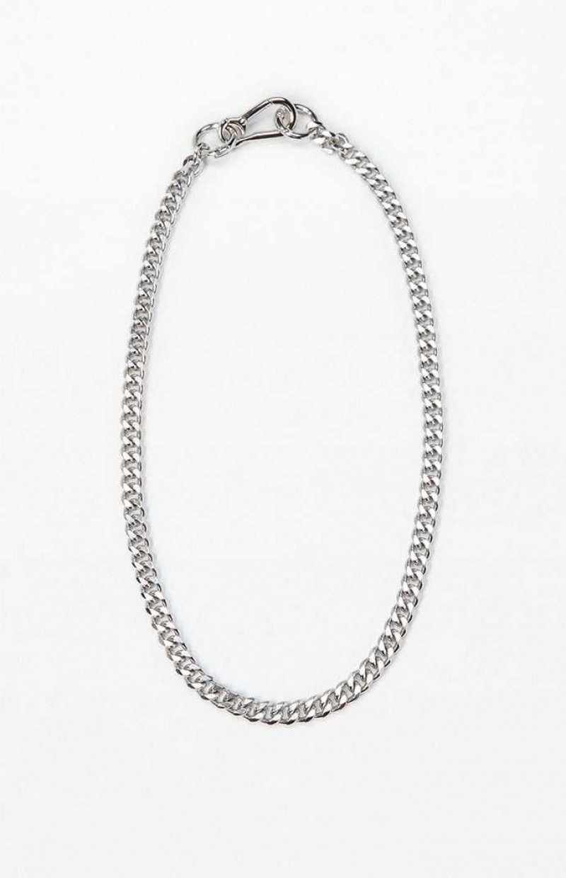 Collier PacSun Large Link Homme Argent | 849371GJS