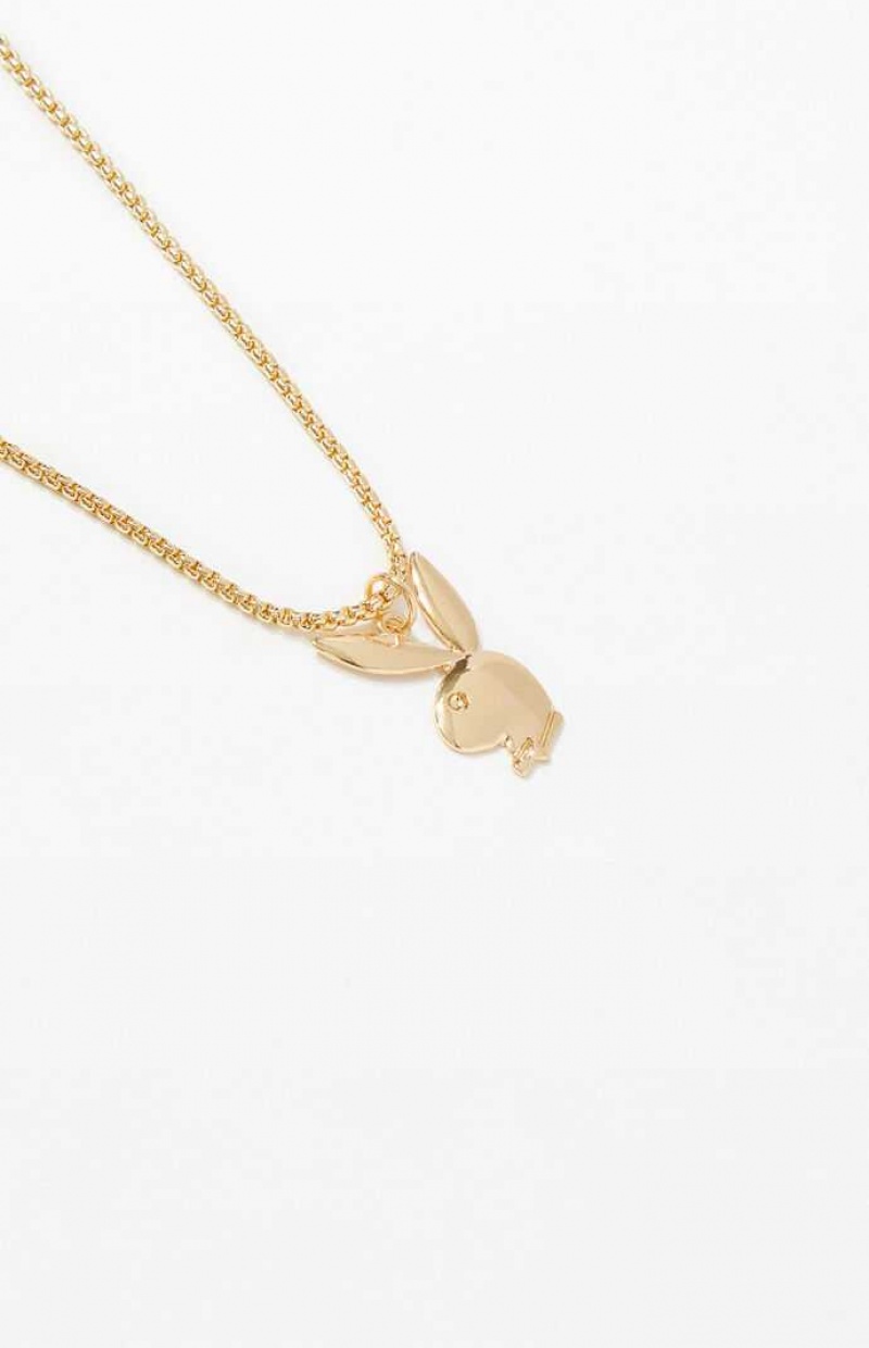 Collier PacSun Playboy x Playboy Bunny Homme Doré | 473180WZI