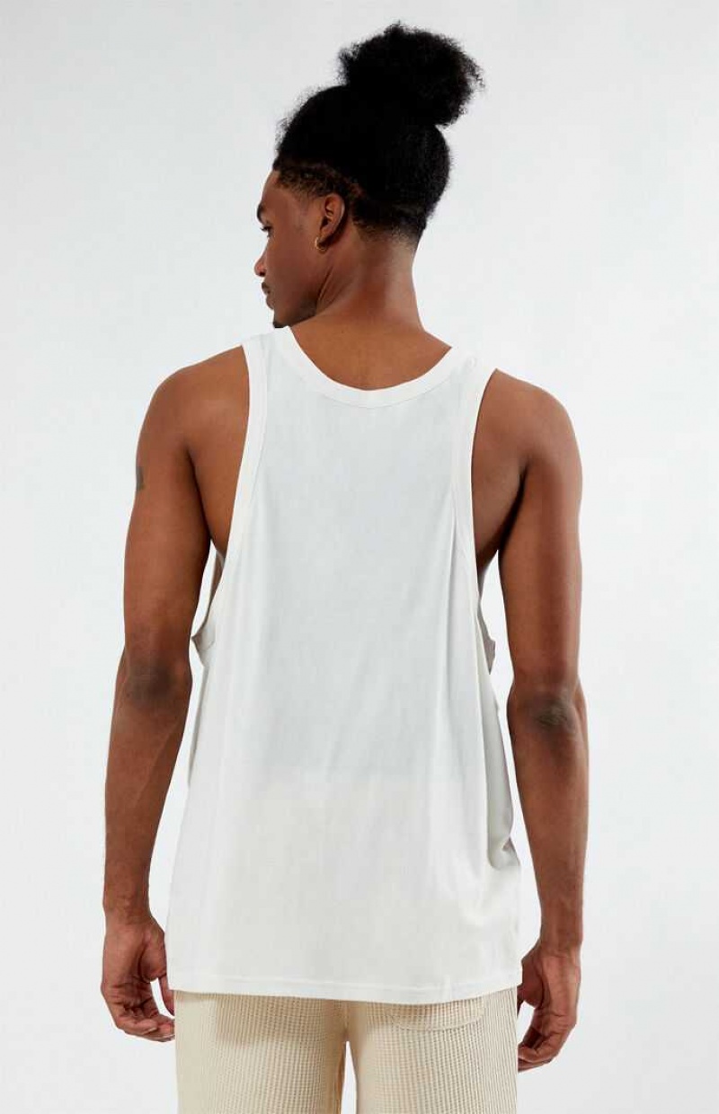 Debardeur PacSun PS Basics Eco Marshmallow Homme MARSHMALLOW | 174053UMO