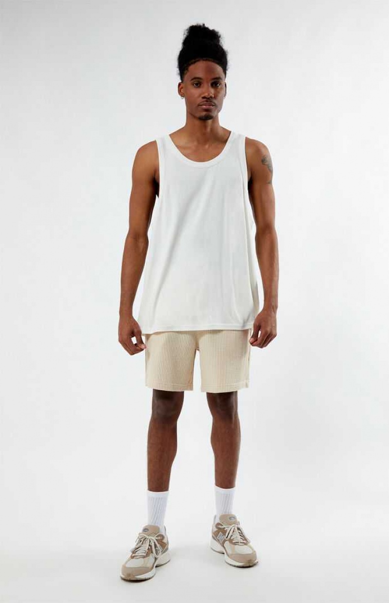 Debardeur PacSun PS Basics Eco Marshmallow Homme MARSHMALLOW | 174053UMO