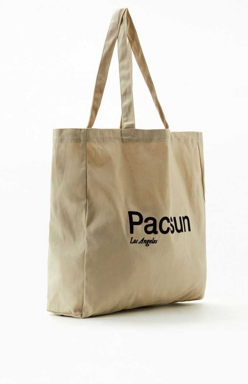 Handbags PacSun Los Angeles Tote Femme Marron | 691874AEF