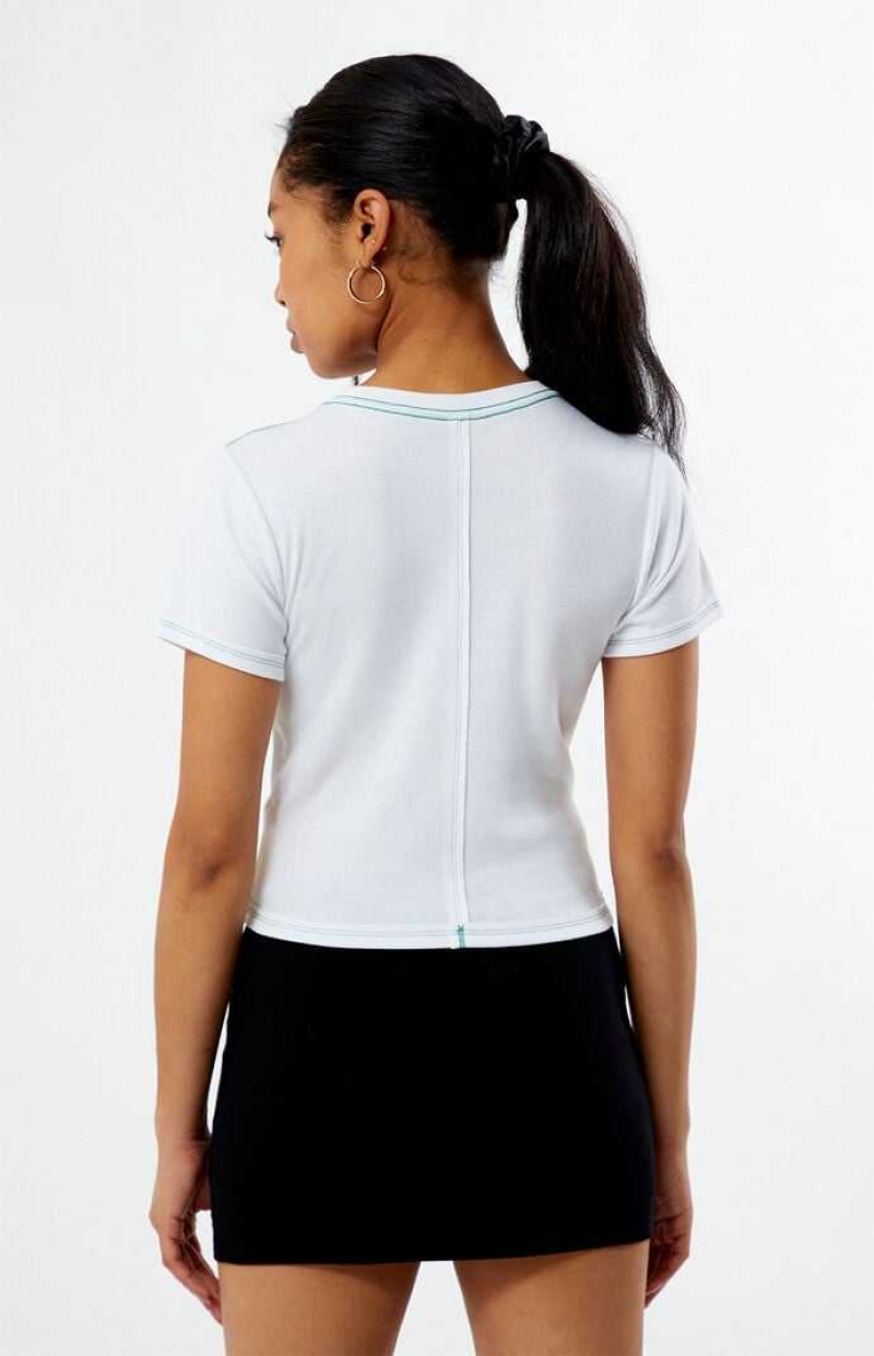 Hauts PacSun 1980 Seamed Femme Blanche | 903681GVU