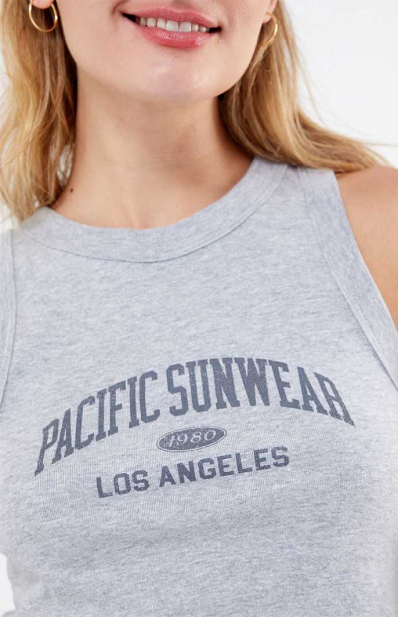 Hauts PacSun Pacific Sunwear 1980 Femme Grise | 279601WDA