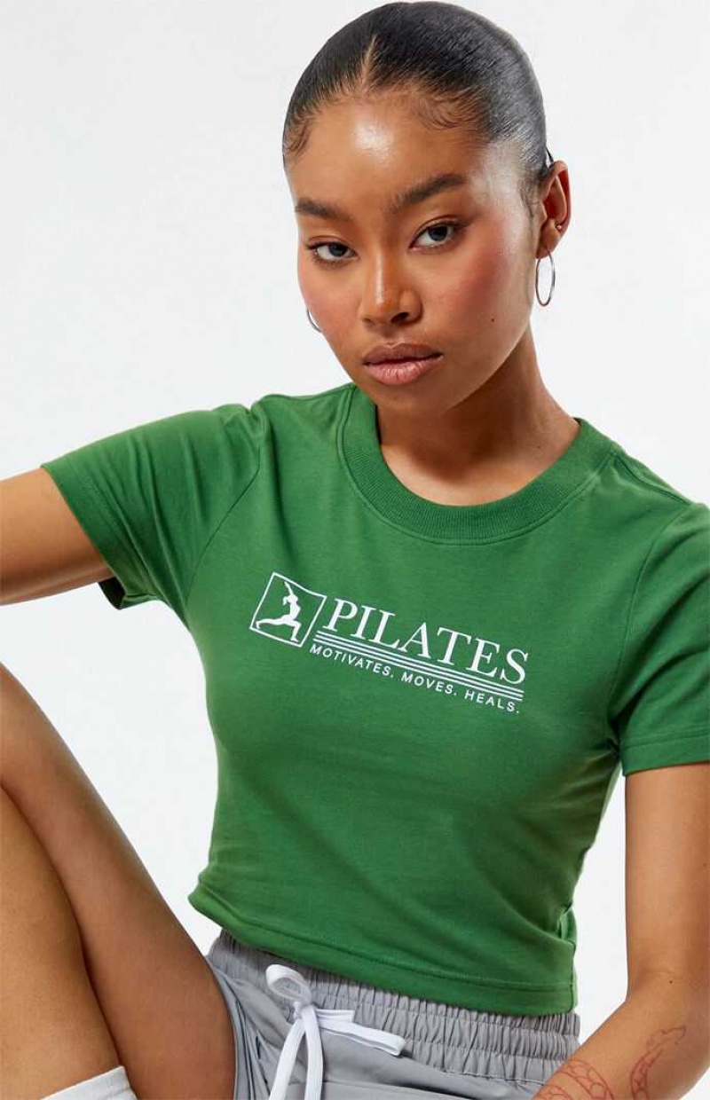 Hauts PacSun Pilates Baby Femme Vert | 026537PGD