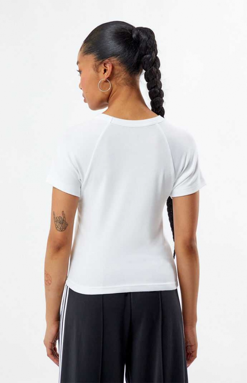 Hauts PacSun Portugal Raglan Femme Blanche | 825416PME