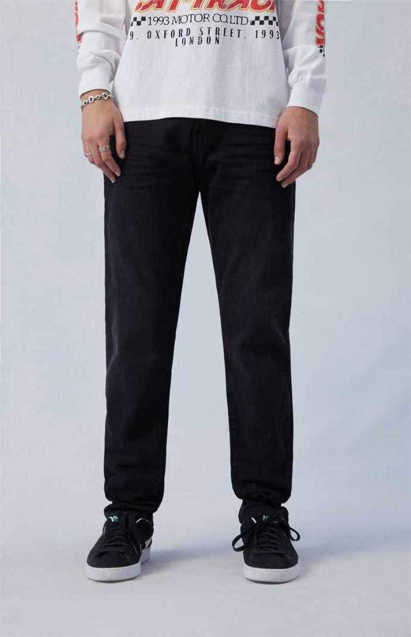 Jean PacSun Confort Stretch Black Athlétiques Slim Homme Noir | 960185JXB