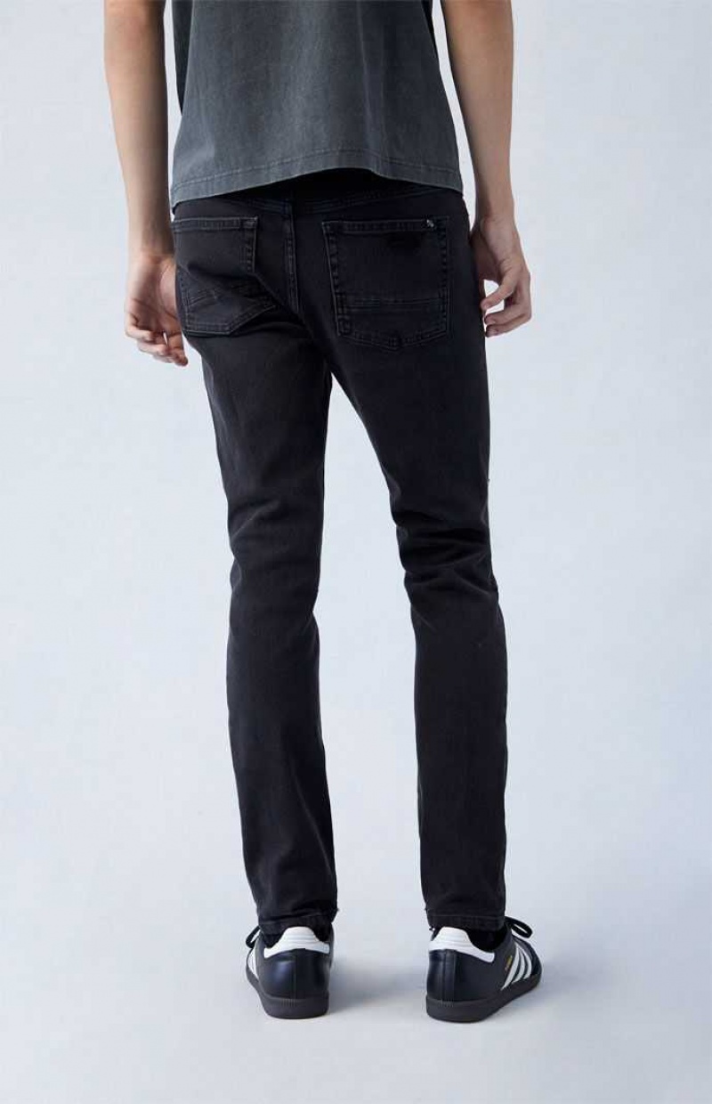 Jean PacSun Confort Stretch Black Mince Homme Noir | 417638XTQ