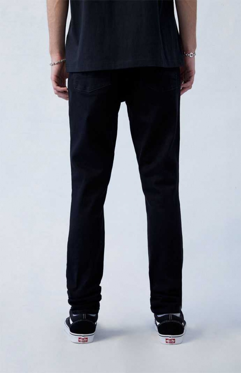 Jean PacSun High Stretch Black Stacked Mince Homme Noir | 287543ABY