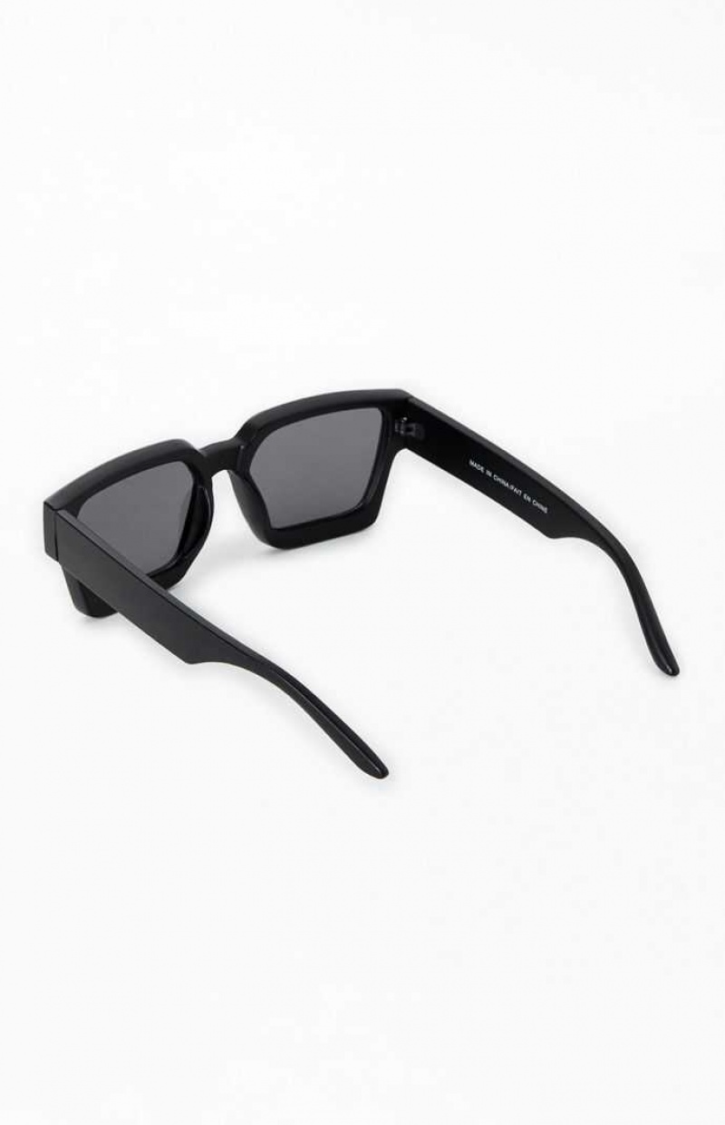 Lunette de Soleil PacSun Black Square Frame Homme Noir | 129605TZH