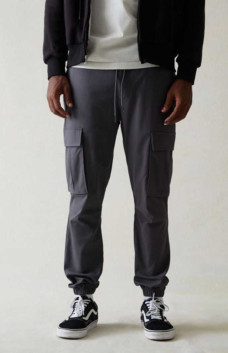 Pantalon Jogger PacSun Performance Gray Slim Cargo Homme Grise Foncé | 547369GXU