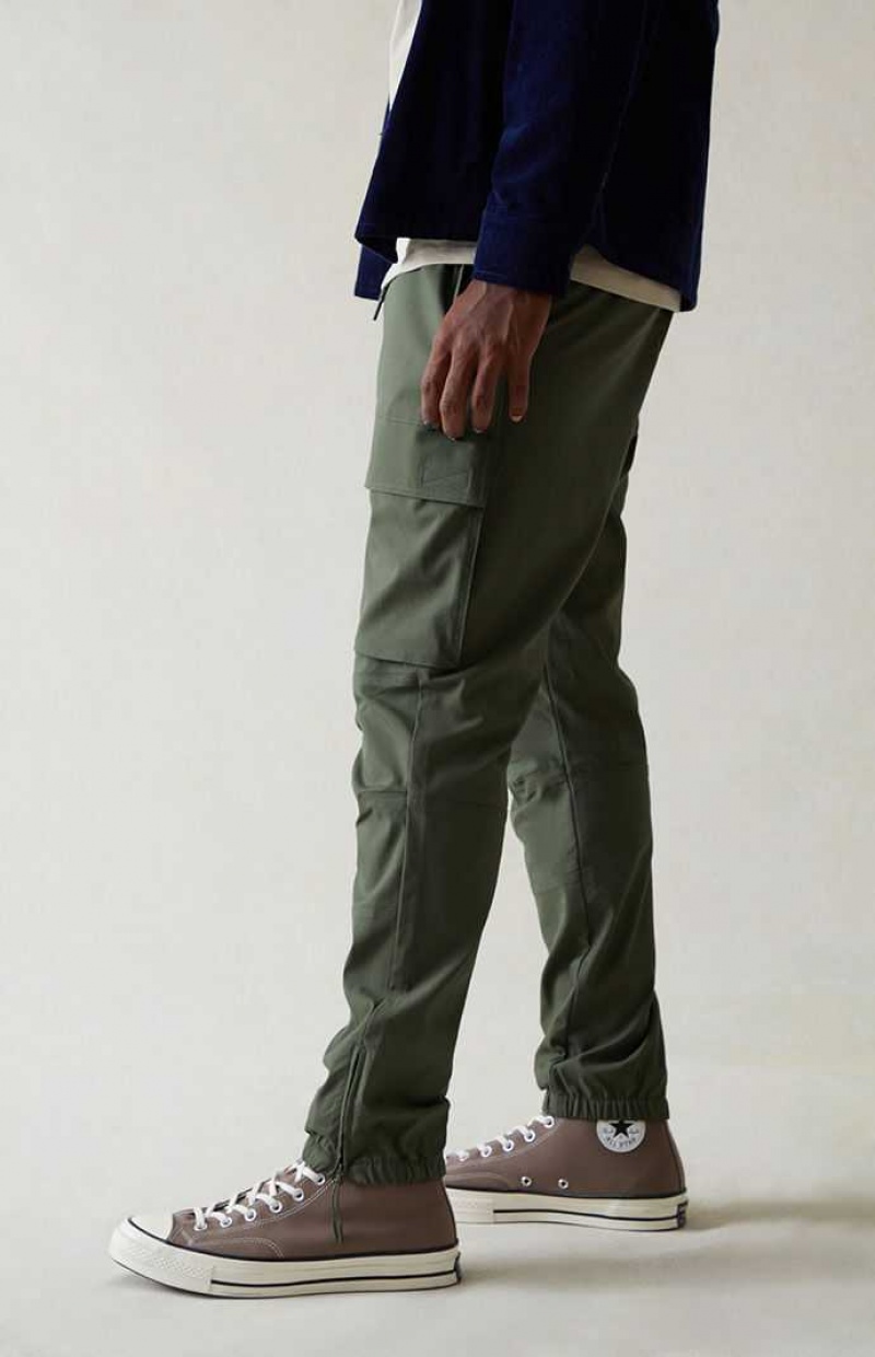 Pantalon Jogger PacSun Performance Olive Slim Homme Vert | 921345DUA