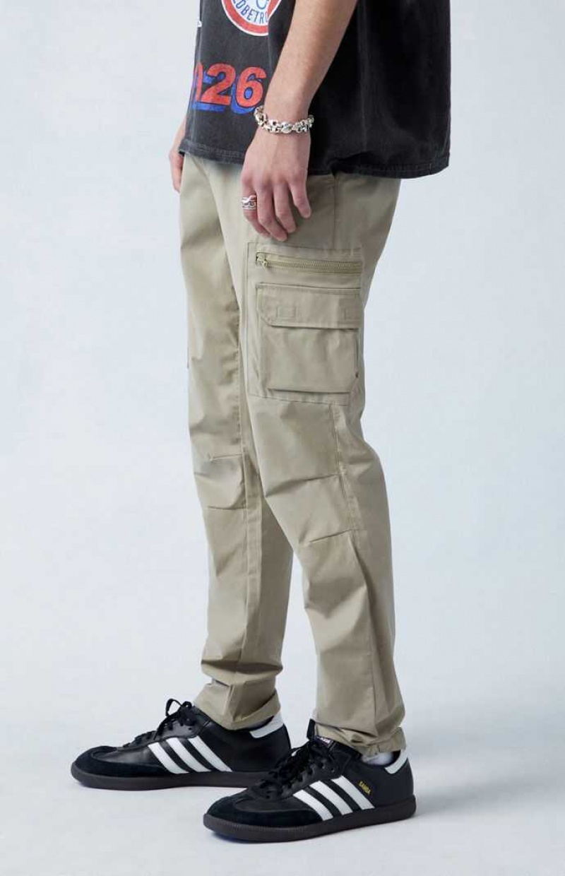 Pantalon PacSun Eco Stretch Olive Slim Cargo Homme Vert Olive | 315048MYL