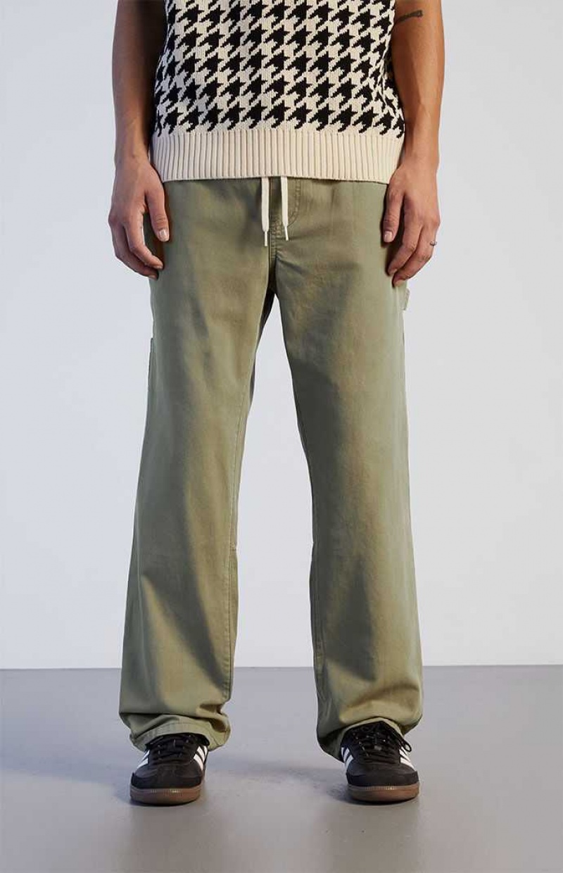 Pantalon PacSun Olive Multi Carpenter Homme Vert Olive | 370589CWX