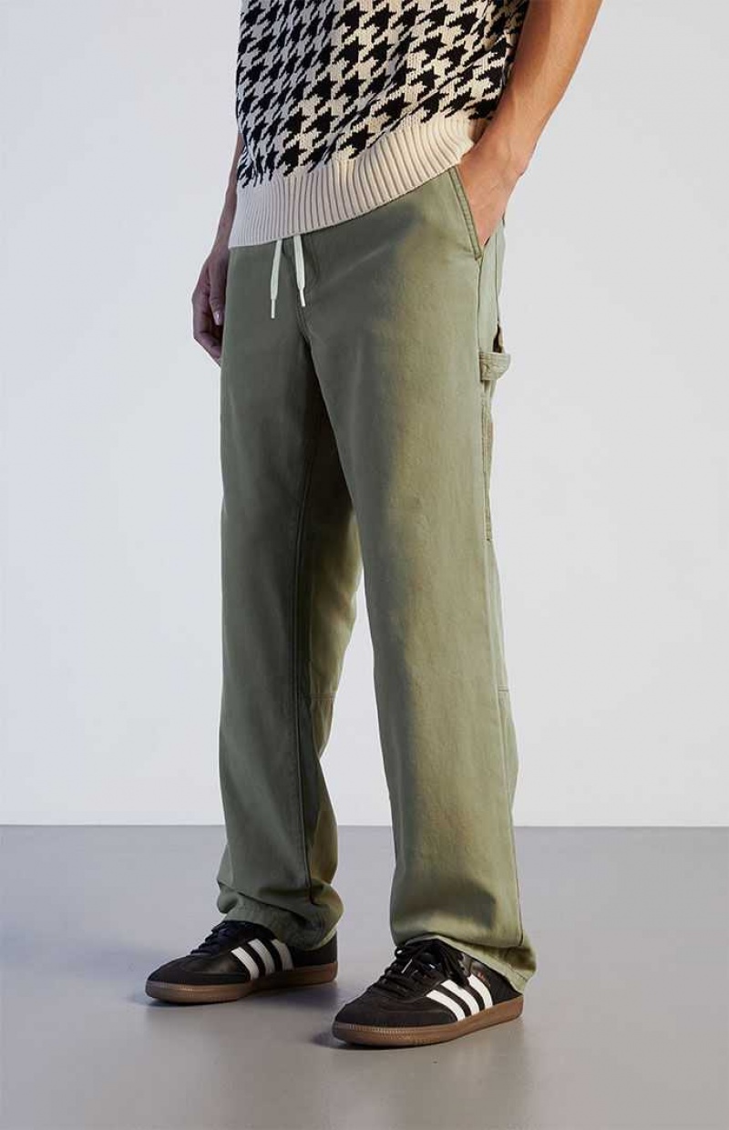 Pantalon PacSun Olive Multi Carpenter Homme Vert Olive | 370589CWX