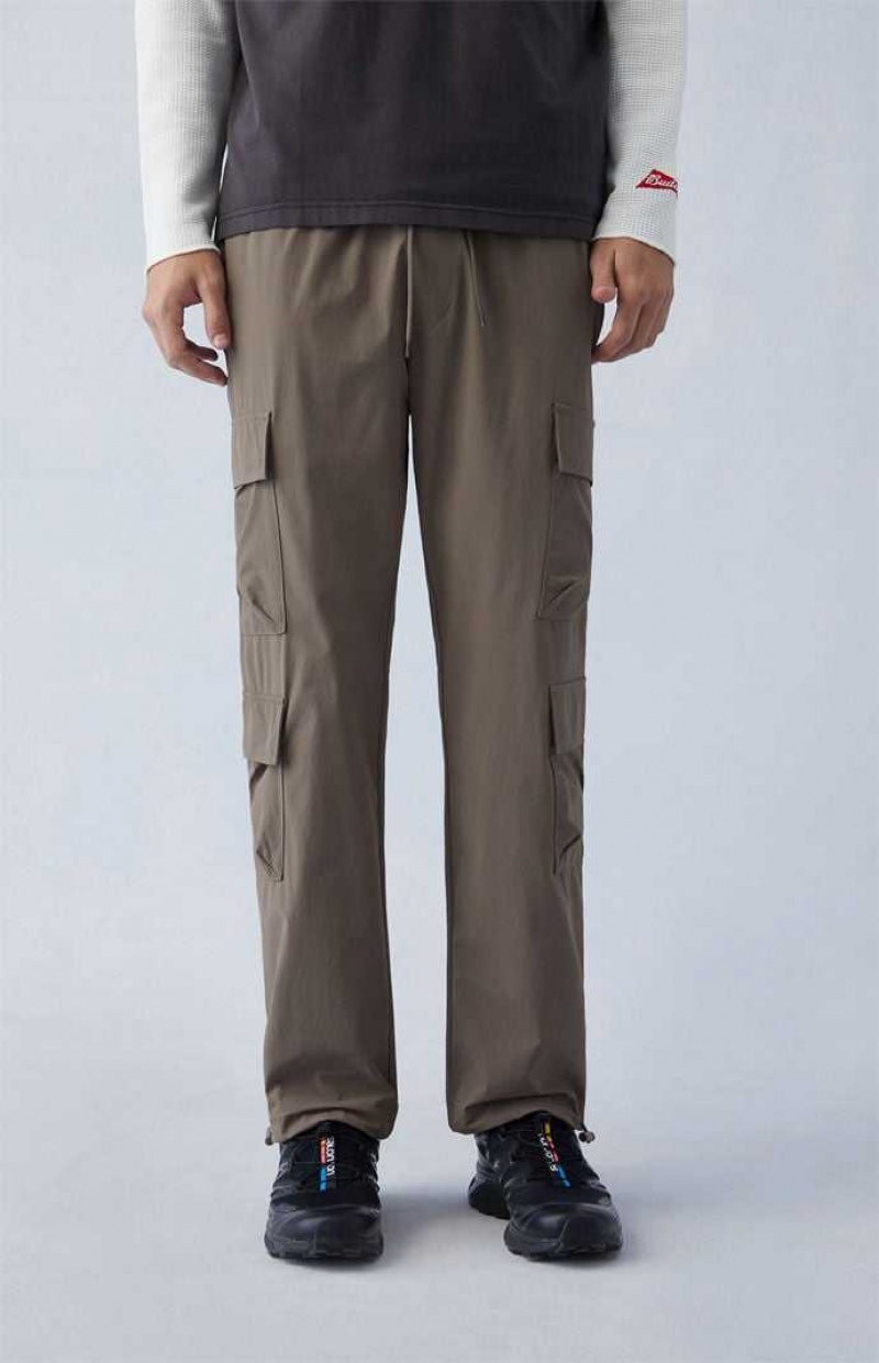 Pantalon PacSun Performance Brown Droit Cargo Homme Marron Clair | 159678DKB