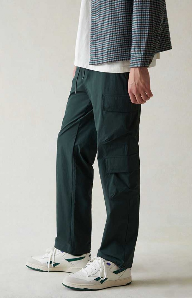 Pantalon PacSun Performance Green Droit Cargo Homme Vert Foncé | 397865NZT