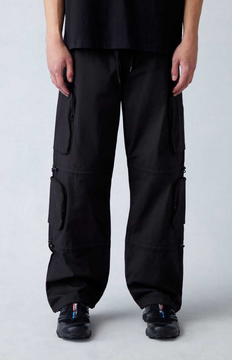 Pantalon PacSun Tela Black gy Cargo Homme Noir | 687951GQF