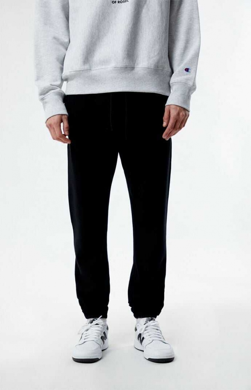 Pantalon Survêtement PacSun Fleece Jogger Homme Noir | 583209QKC