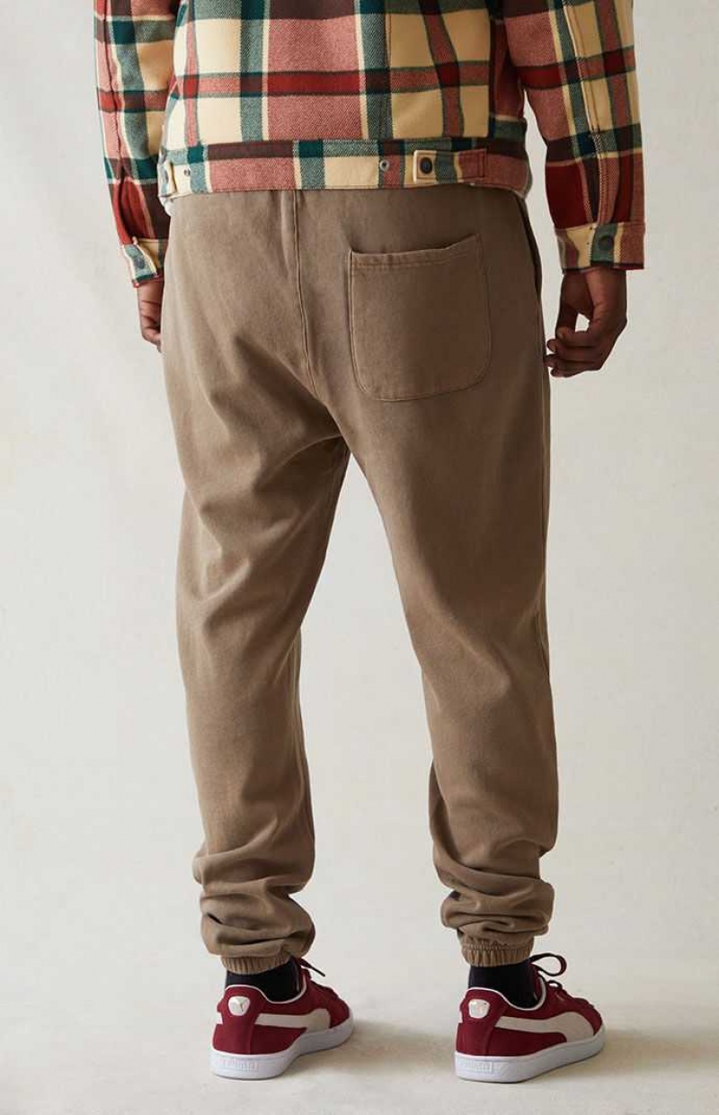 Pantalon Survêtement PacSun Washed Tan Homme Marron | 512460AYB