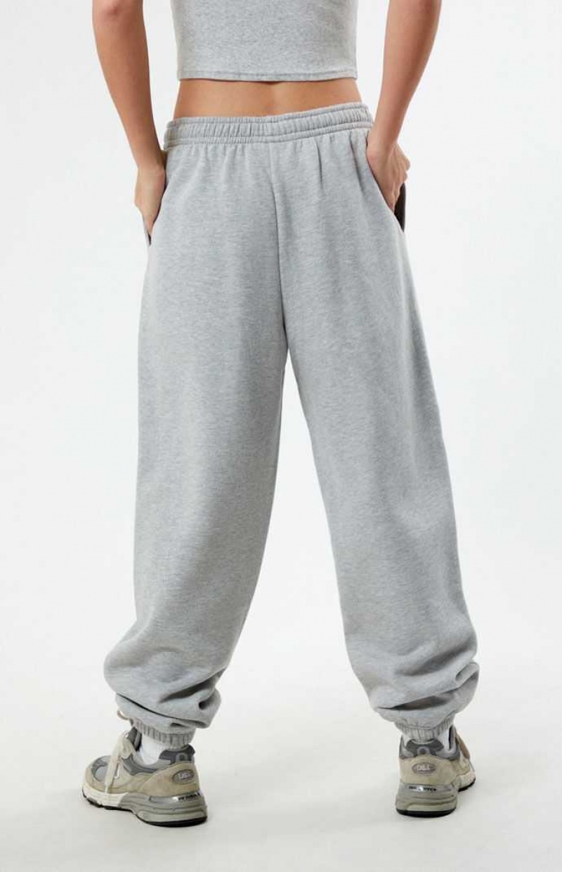 Pantalons PacSun 1980 Femme Grise | 641702LRO