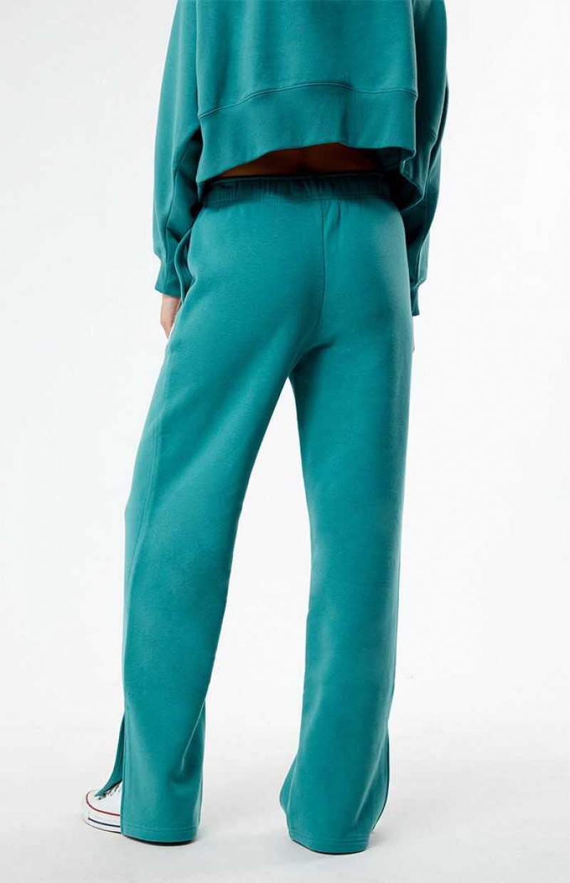 Pantalons PacSun 1980 Side Split Femme Vert | 921350NHT