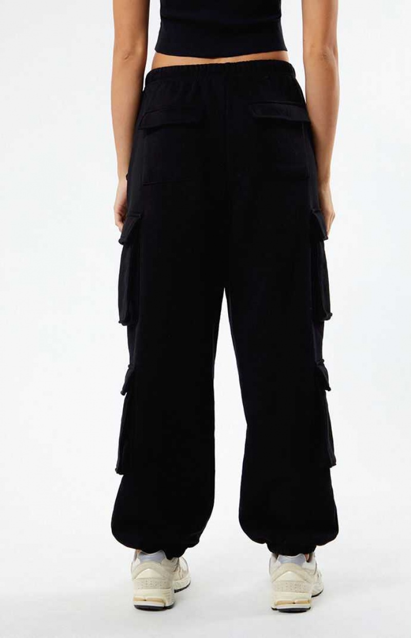 Pantalons PacSun Arch Cargo Femme Noir | 604957XNG