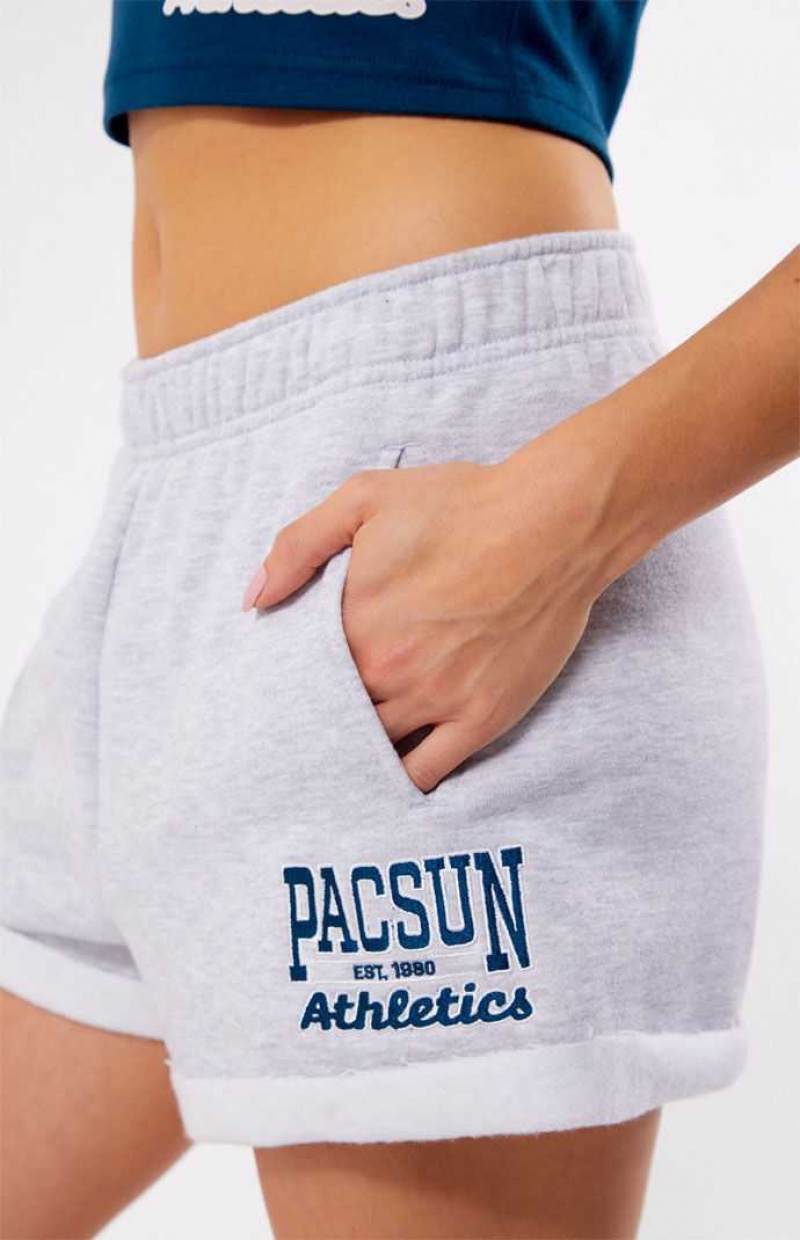 Pantalons PacSun Athletics Rolled Sweat Femme Grise | 762481XIY