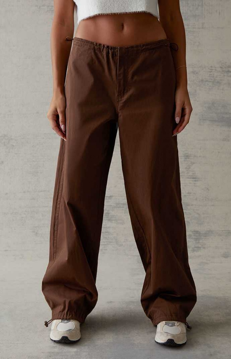 Pantalons PacSun Baggy Pull-On Femme Marron | 910376BIT