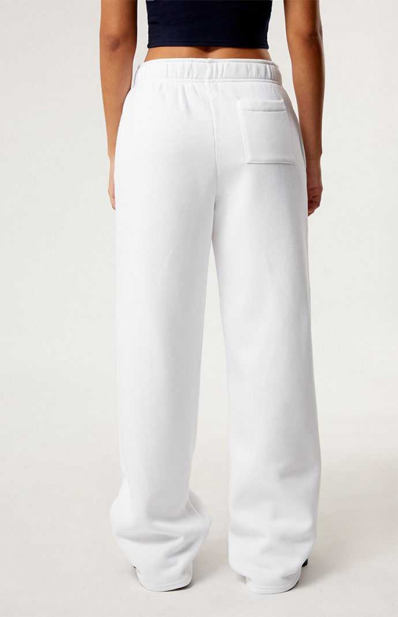 Pantalons PacSun Bar Harbor Larges Leg Femme Blanche | 968570ZWX