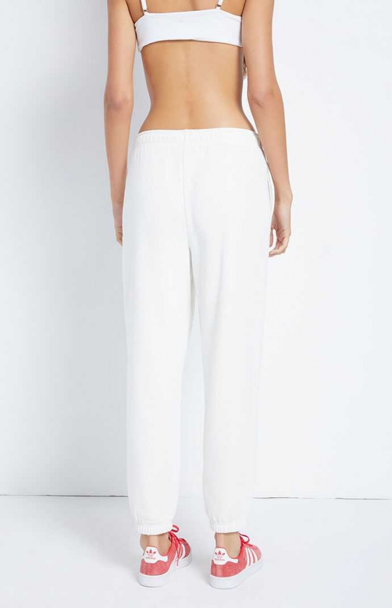 Pantalons PacSun Boston Sports Femme BLANC DE BLANC | 783940ENS