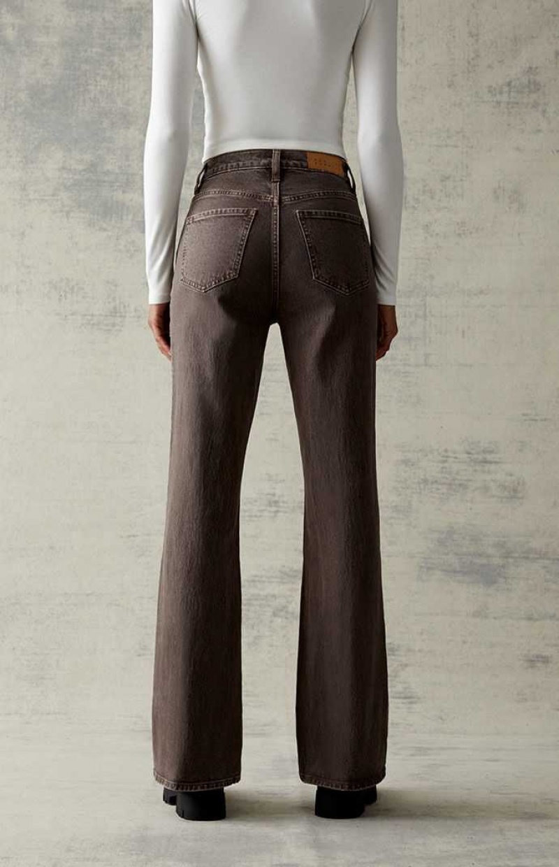 Pantalons PacSun Brown Stretch High Waisted Bootcut Femme Marron | 136084VQT