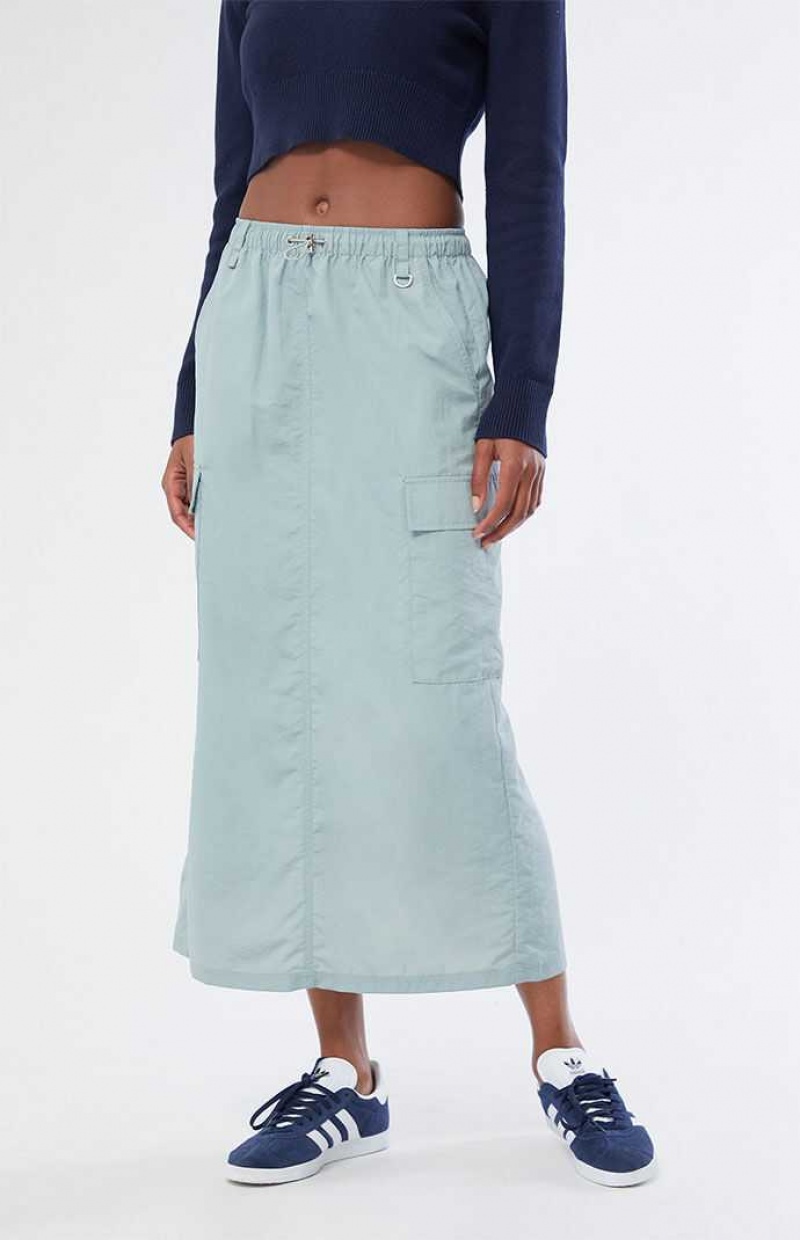 Pantalons PacSun Bungee Cargo Midi Skirt Femme Vert Olive | 307256FDY