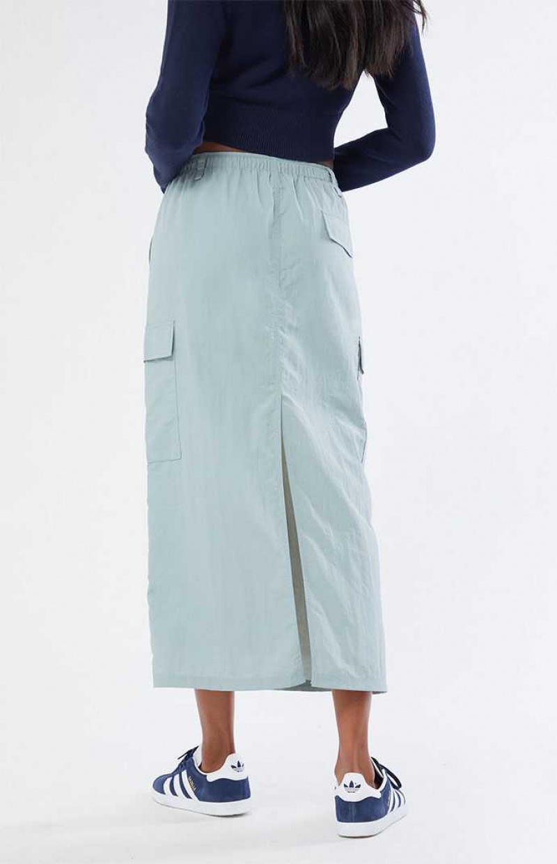 Pantalons PacSun Bungee Cargo Midi Skirt Femme Vert Olive | 307256FDY