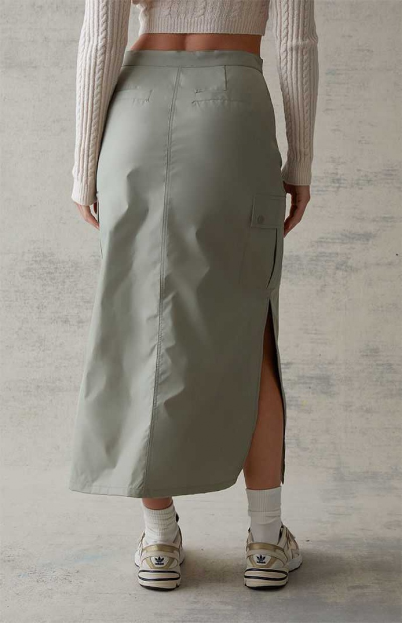 Pantalons PacSun Cargo Midi Skirt Femme Vert | 084519QUE