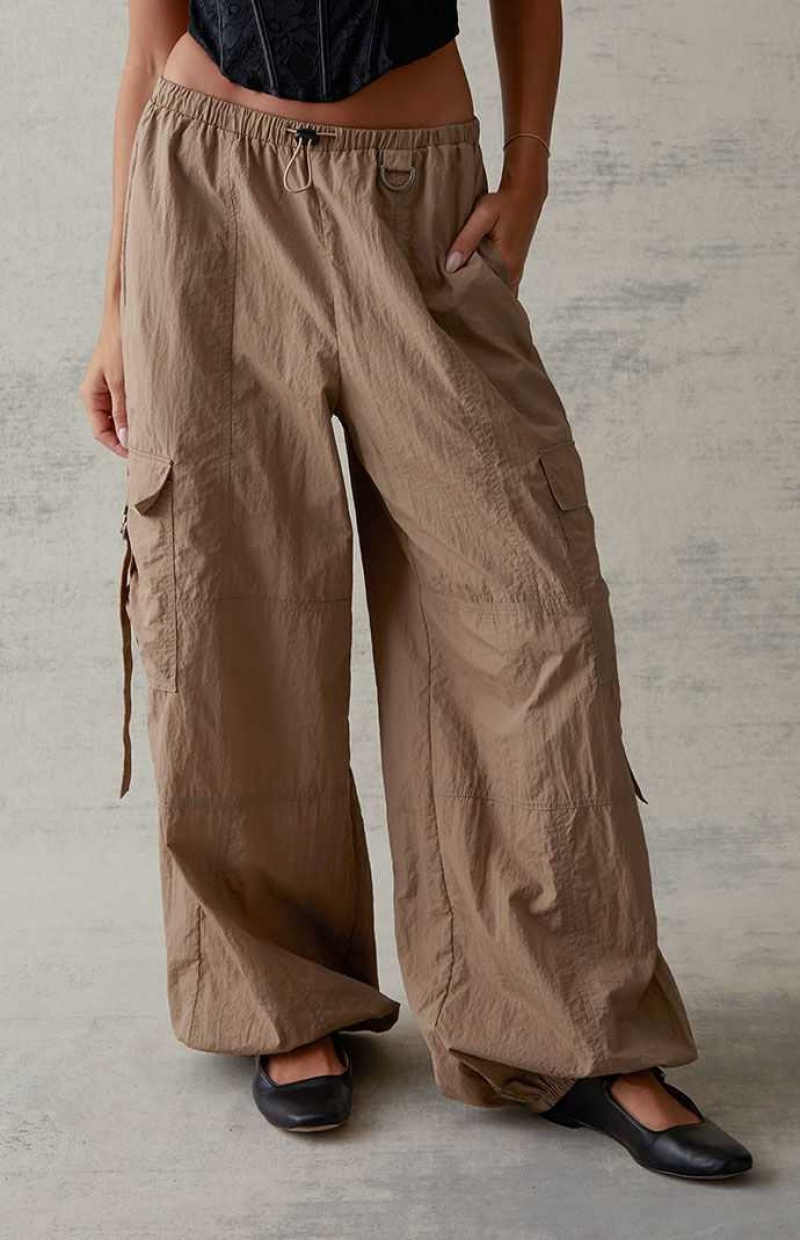 Pantalons PacSun D-Ring Pull-On Femme Marron | 406159CLM