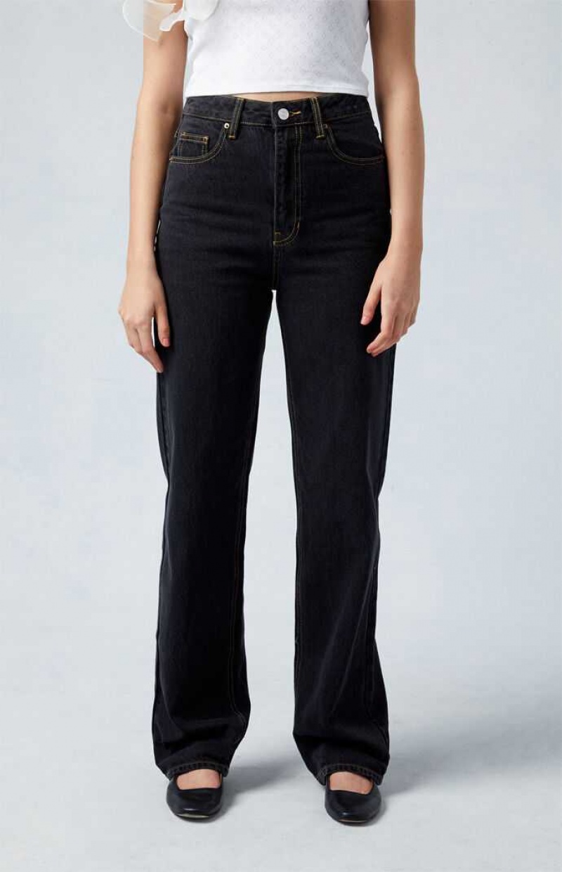 Pantalons PacSun Eco Black '90s Boyfriend Femme Noir | 540968VOP