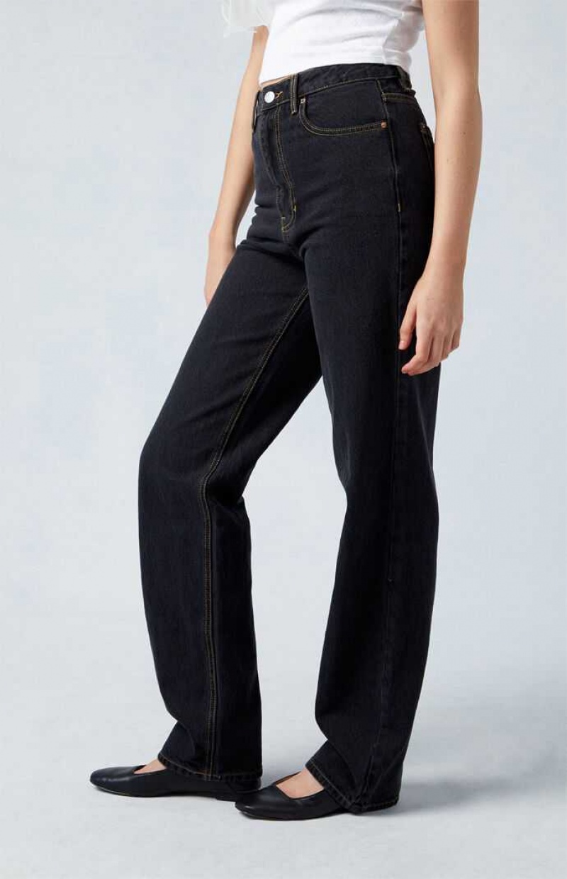 Pantalons PacSun Eco Black '90s Boyfriend Femme Noir | 540968VOP