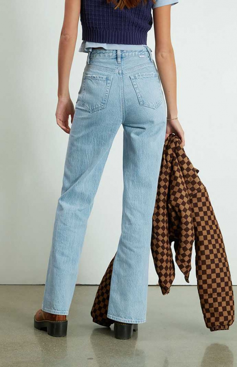 Pantalons PacSun Eco Light Blue Twisted Seam Boyfriend Femme Indigo | 408791RDH