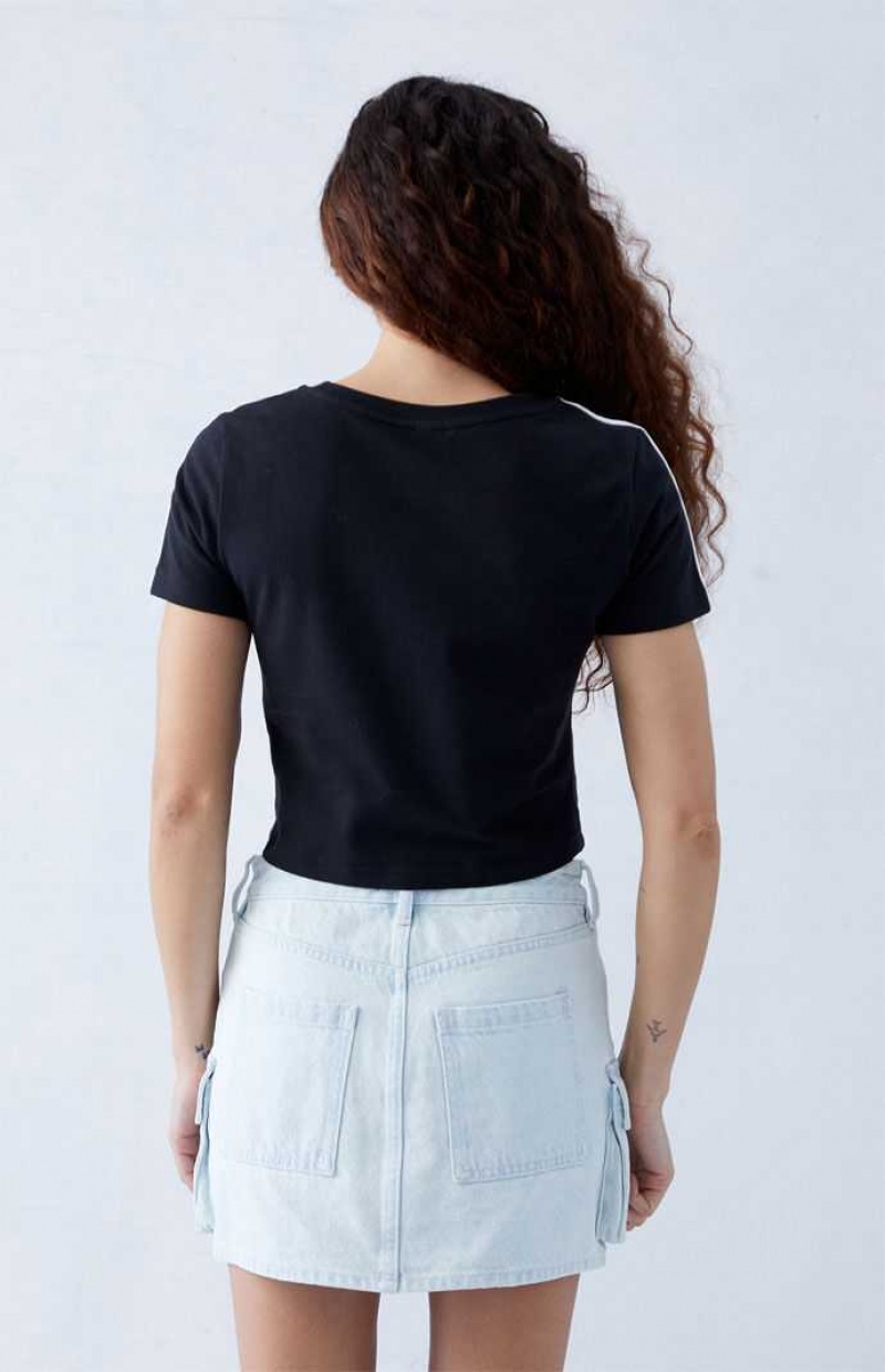 Pantalons PacSun Eco Light Indigo Mid Rise Denim Cargo Mini Skirt Femme Indigo Clair | 361950QSY