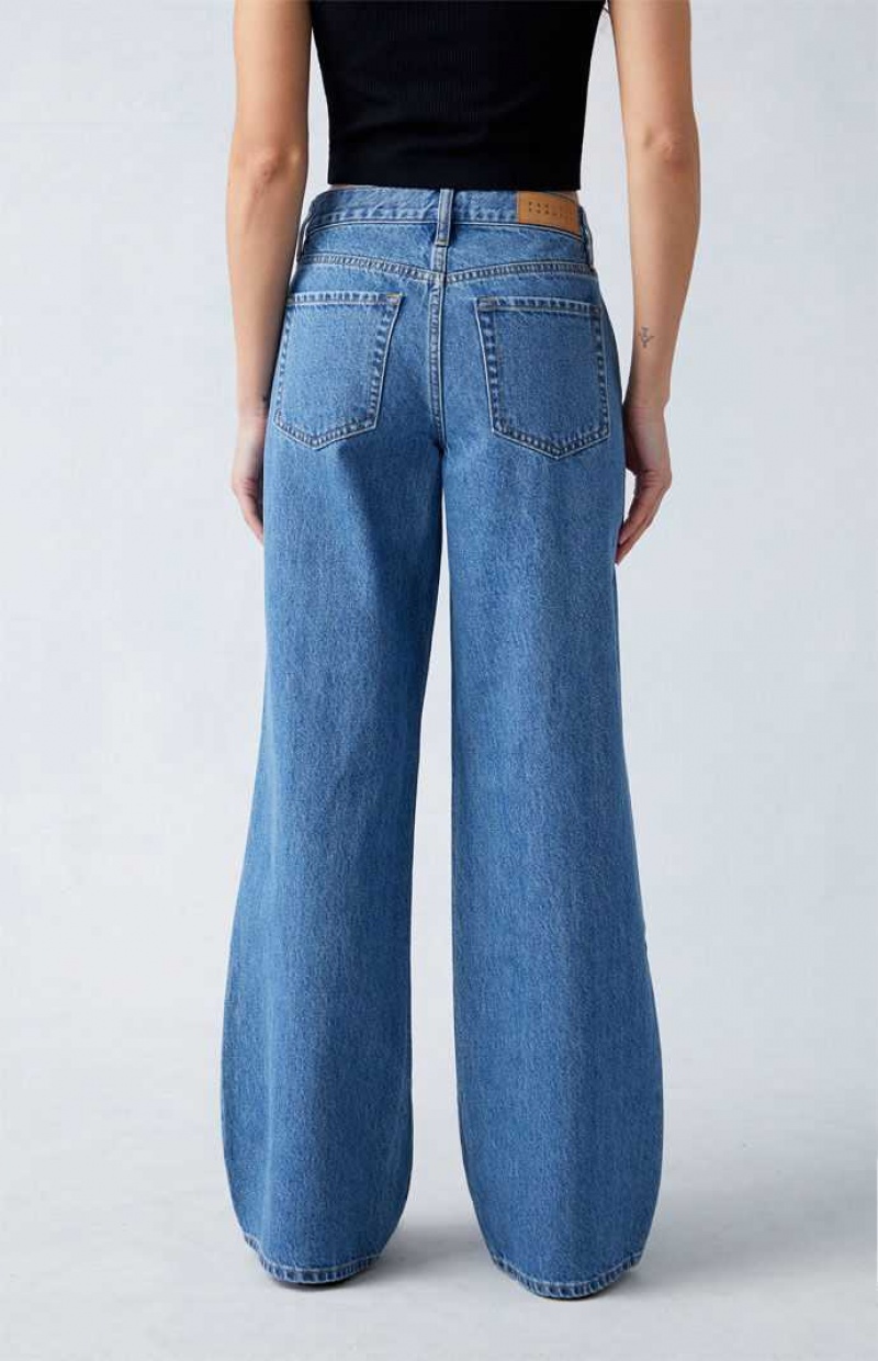 Pantalons PacSun Eco Medium Indigo Extreme gy Femme Indigo | 192056UWE