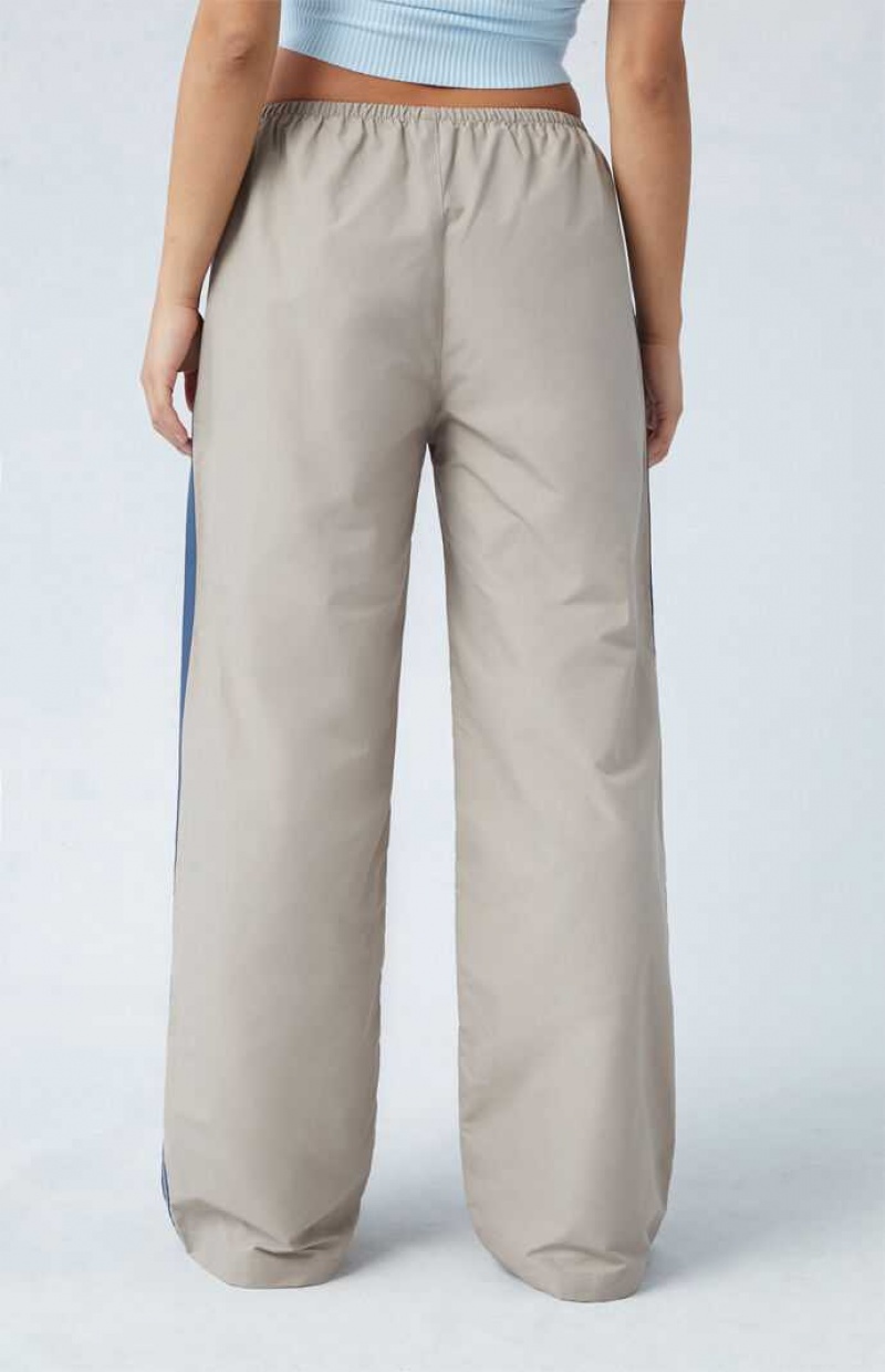 Pantalons PacSun Khaki Larges Leg Piste Femme Kaki | 916825SOU