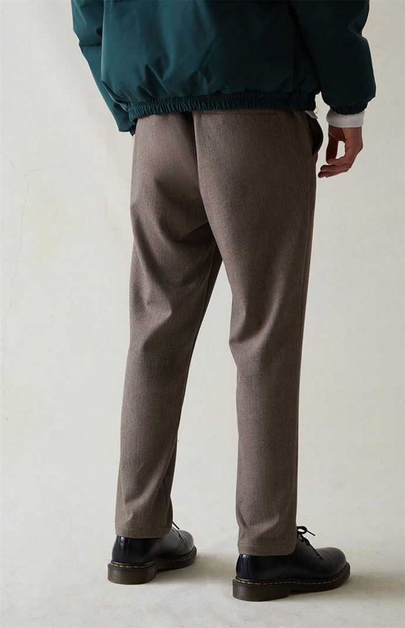 Pantalons PacSun Laine Slim Homme Marron | 682743NBZ