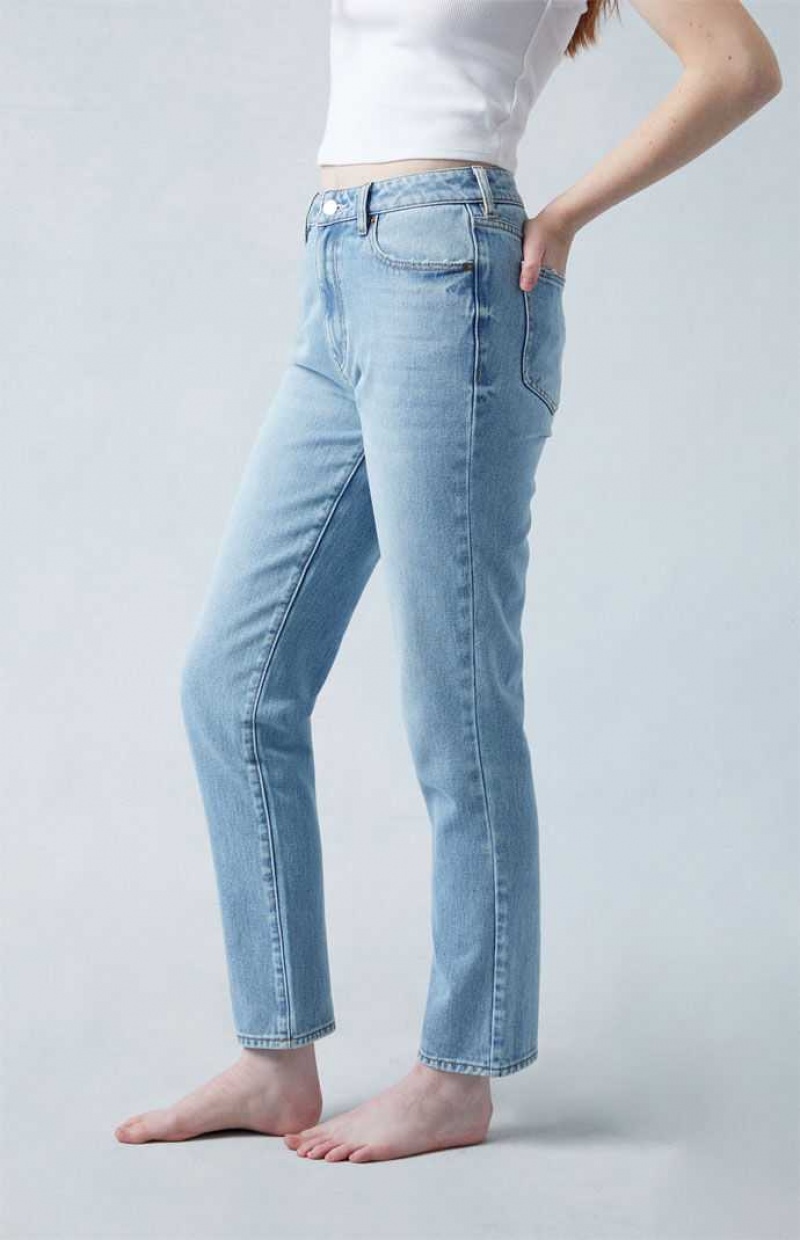 Pantalons PacSun Light Blue Mom Femme Indigo | 483260YXI