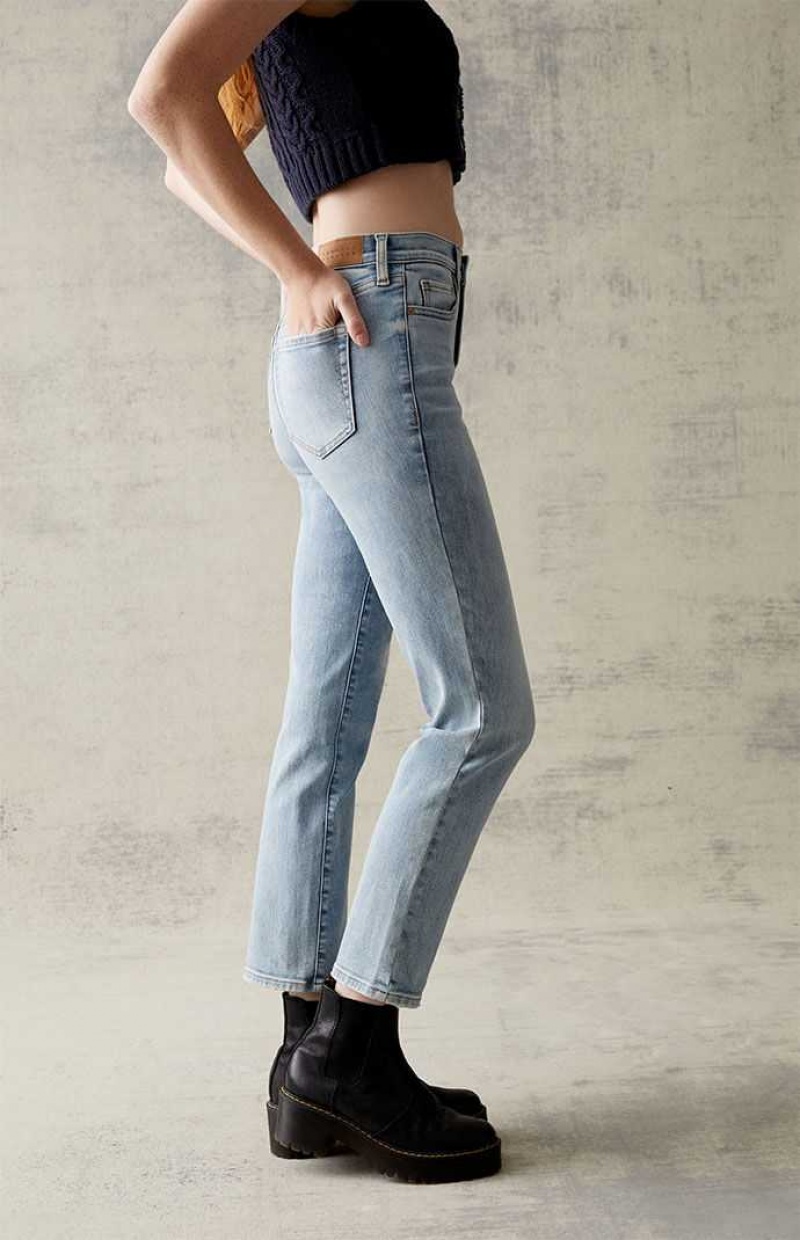 Pantalons PacSun Light Blue Stretch Vintage Mince Femme Indigo Clair | 097456TAY