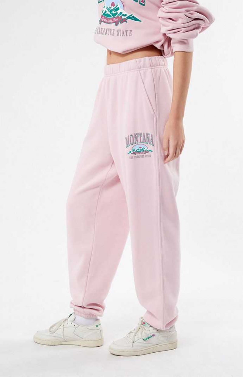 Pantalons PacSun Montana Femme Violette | 047982VRE