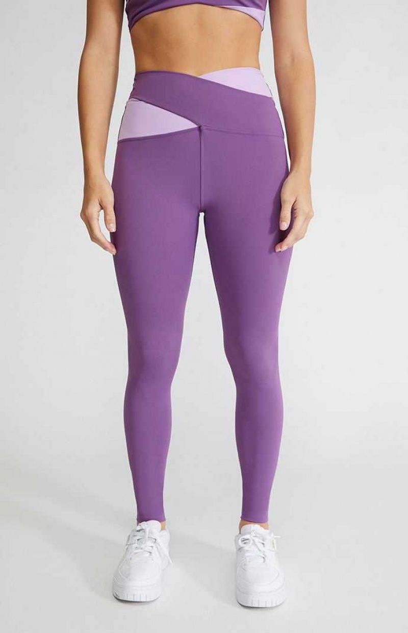 Pantalons PacSun PAC MOVE Active It Takes Two Yoga Femme Violette | 356290TKN